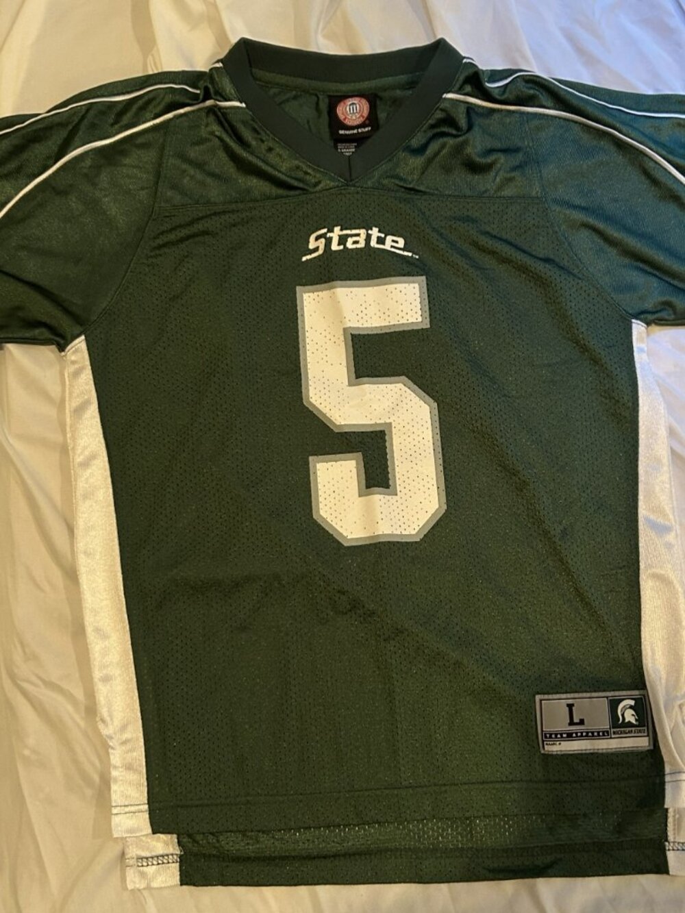 Michigan State Spartans Youth Replica Football Jersey